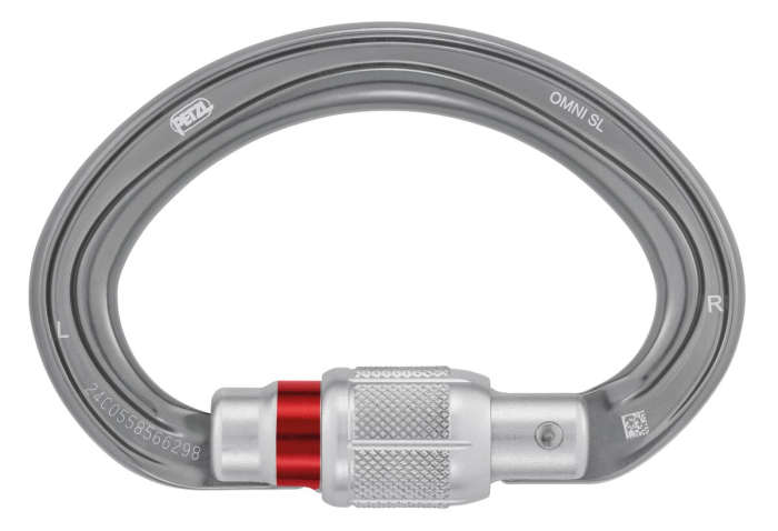 Carabiniera tip Demiron Petzl Omni SL M37 Sl M037AA00, aluminiu, cu inchidere prin infiletare [1]