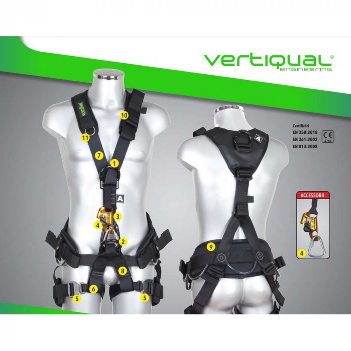 Centura multifunctionala Vertiqual GALAXY GENERATION 2 V88 HAWK, alpinism uitlitar, salvare [2]