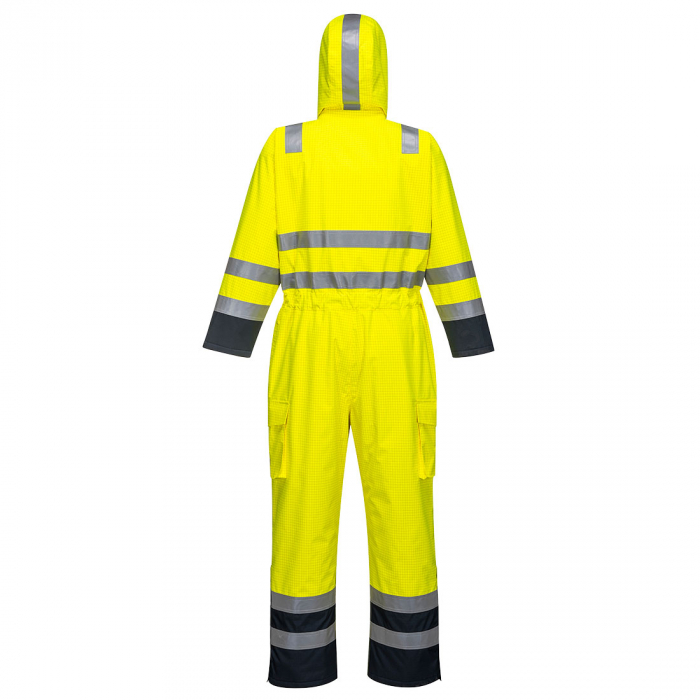 Combinezon reflectorizant impermeabil Portwest BIZFLAME HIVIS S775, ignifug, antistatic, 98% poliester, 2% fibra de carbon, 250g [3]