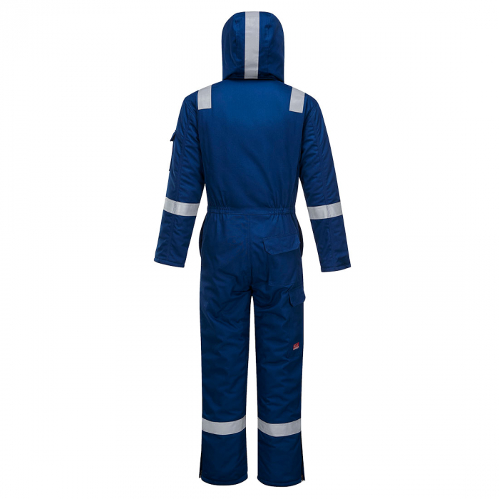 Combinezon vatuit de iarna ignifug Portwest FR53, reflectorizant, antistatic, 9% bumbac, 1% fibra de carbon 350g [3]