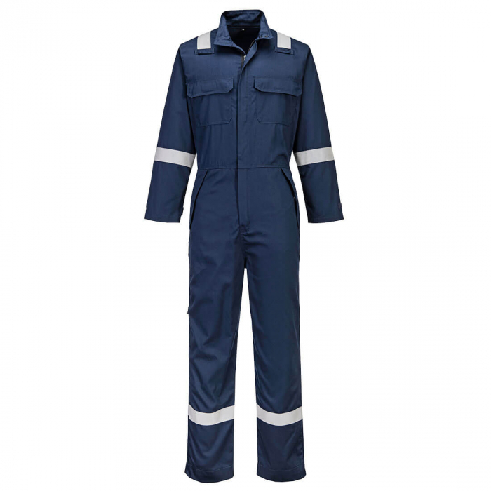Combinezon antichimic de protectie Portwest FR513 FR CHEMICAL Resistant, 99% bumbac, 1% fibra de carbon, 280 gr/mp [1]