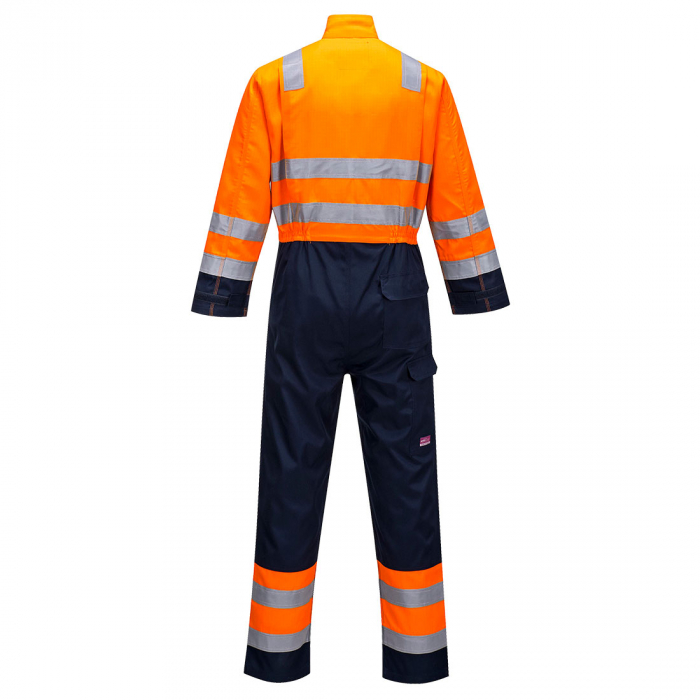 Combinezon ignifug antistatic reflectorizant Portwest MV29 MODAFLAME RIS, 61% modacrilic, 18% viscoza, 15% poliester, 5% aramid, 1% fibra carbon, 300 gr/mp [2]