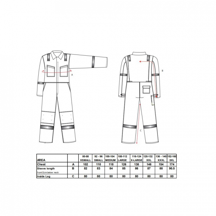 Combinezon ignifug Portwest MODAFLAME MX28, reflectorizant,  60% modacrilic, 39% bumbac, 1% fibre carbon, 280g [2]