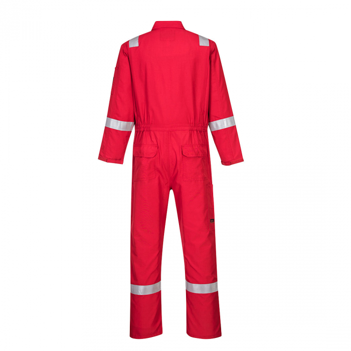 Combinezon ignifugat cu benzi reflectorizante Portwest AF73 ARAFLAME, 93% meta-aramid, 5% para-aramid, 2% fibra de carbon, 150 gr/mp [2]