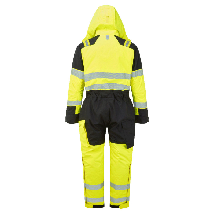 Combinezon ignifugat reflectorizant Portwest PW3 MODAFLAME Hi-Vis MULTI NORM FR, 60% poliester, 21% modacrilic, 18% bumbac, 1% fibra de carbon, 270 gr/mp [2]