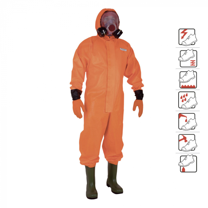 Combinezon impermeabil cu gluga si cizme incorporate Ocean OVERALL, 325 gr/ mp PVC [2]