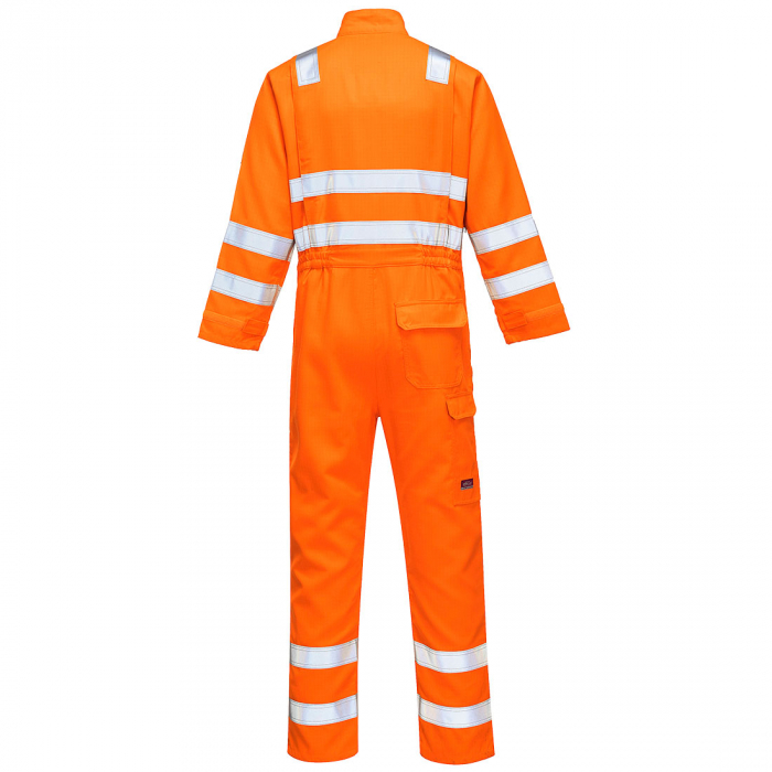 Combinezon ignifug Portwest MODAFLAME RIS MV91, reflectorizant,  61% modacrilic, 18% viscoza, 15% poliester, 5% aramid, 1% fibra carbon, 300g [3]