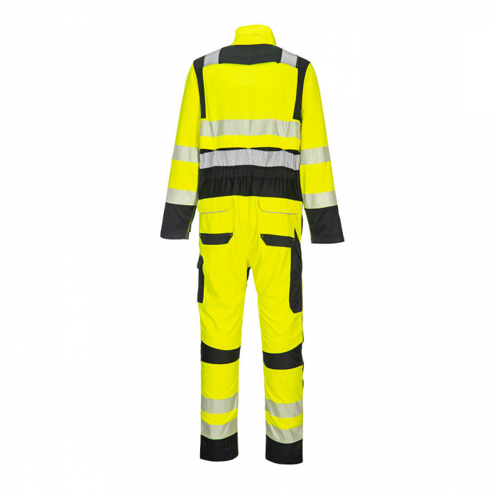Combinezon reflectorizant,ignifug Portwest FR507, 60% modacrilic, 39% bumbac, 1% fibre carbon 280 gr/mp [2]