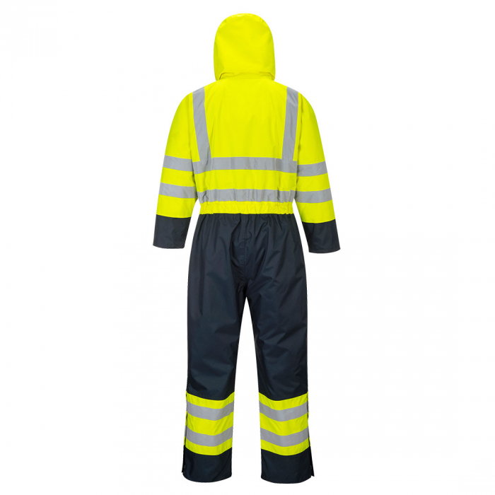 Combinezon vatuit de iarna reflectorizant Portwest HIVIS CONTRAST S485, 100% poliester, 190g [2]