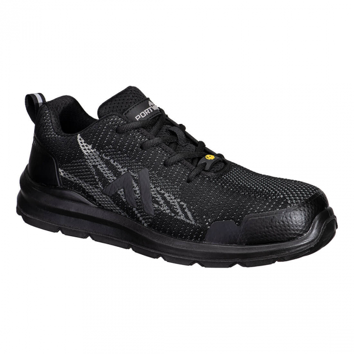 Pantofi de protectie Portwest TEXTILE Trainer ESD SR FO S1PS, cu bombeu din compozit si lamela [1]