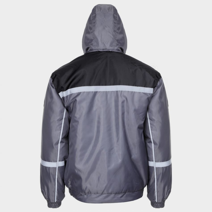 Costum salopeta cu pieptar de iarna Stenso COLLINS WINTER GREY, 100% poliester, 110 gr/mp [6]