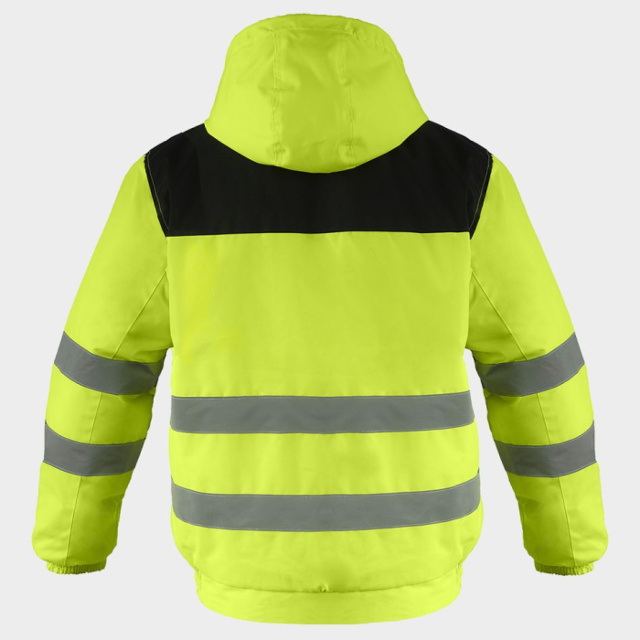 Costum salopeta de iarna reflectorizant Stenso COLLINS HV YELLOW WINTER, 100% poliester, 130 gr/mp [5]