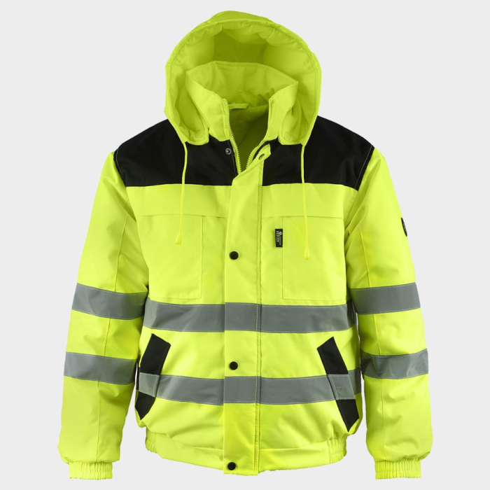 Costum salopeta de iarna reflectorizant Stenso COLLINS HV YELLOW WINTER, 100% poliester, 130 gr/mp [6]