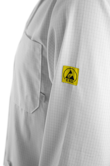 Halat de lucru anti-static Coverguard TARANIS ESD 65% Poliester, 33% bumbac, 2% fibra conductoare, 195gr/mp [3]