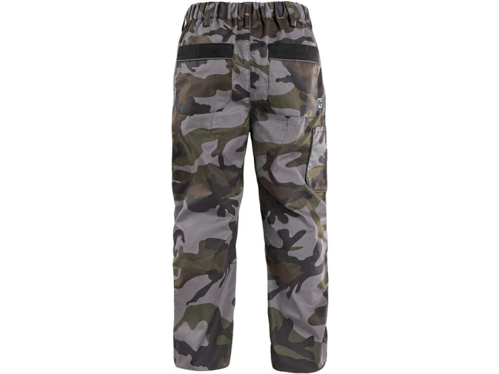 Pantaloni copii Canis CXS 1020 CAMO, 65% poliester, 35% bumbac, 240gr/mp [2]