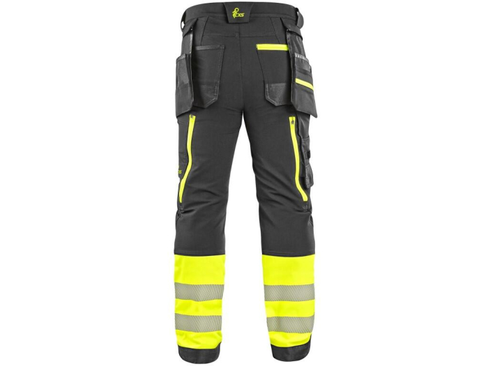 Pantaloni de lucru in talie Canis CXS 1020 NAOS HV, 92% poliester, 8% elastan, 235gr/mp [2]