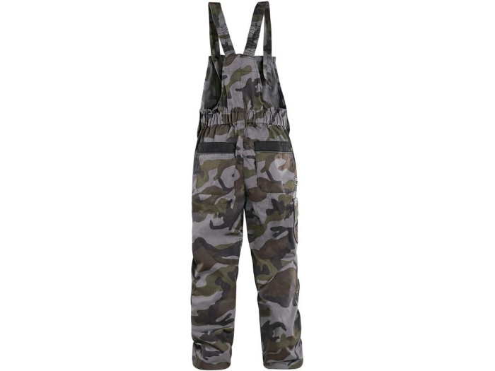 Pantaloni cu pieptar camuflaj copii Canis CXS 1030 CAMO, 65% poliester, 35% bumbac, 240gr/mp [2]