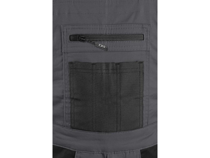 Pantaloni salopeta cu pieptar Canis CXS 1030 SOLIS FLEX, 98% bumbac, 2% elastan, 230gr/mp [3]