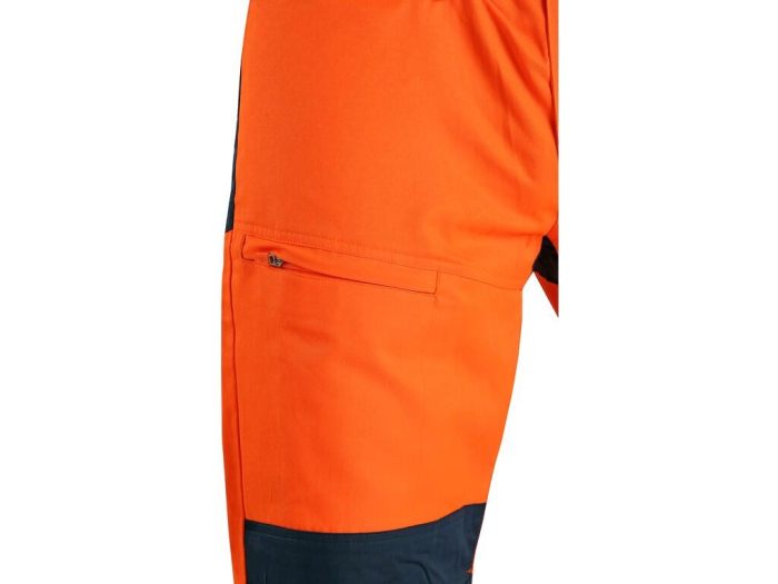 Pantaloni cu pieptar reflectorizanti Canis CXS 1112 HALIFAX, 60% bumbac, 40% poliester, 190gr/mp [3]