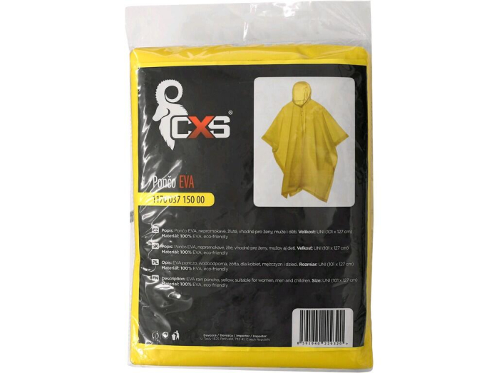 Pelerina de ploaie poncho Canis CXS 1170 EVA, 100% EVA, 101x127cm [2]