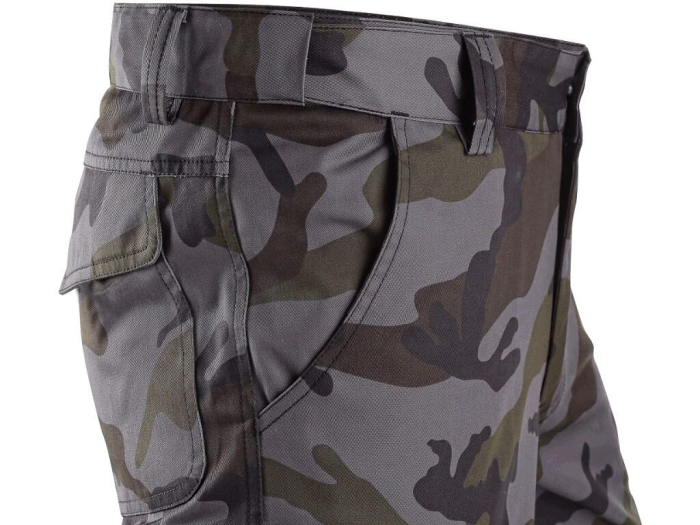Pantaloni de lucru in talie Canis CXS 1490 CAMO, 65% poliester, 35% bumbac, 240gr/mp [6]