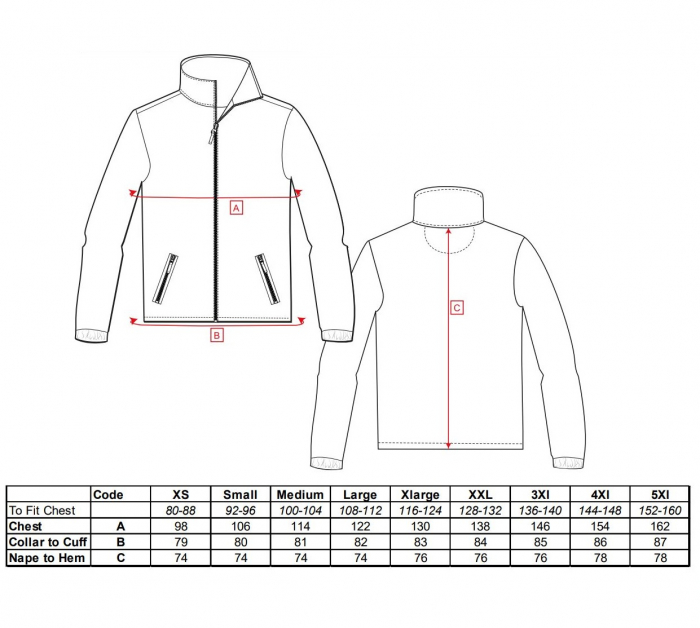 Jacheta fleece Portwest ARAN F205, 100% poliester, 280g [2]