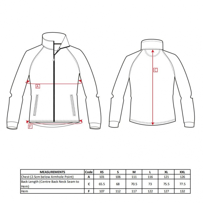 Jacheta fleece dama Portwest ARAN F282, 100% poliester, 280g [2]
