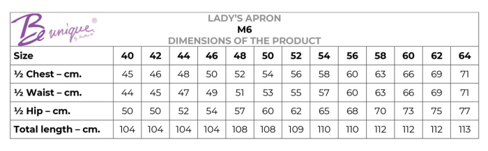 Halat de lucru dama BeUnique M6, 120 gr/mp [2]