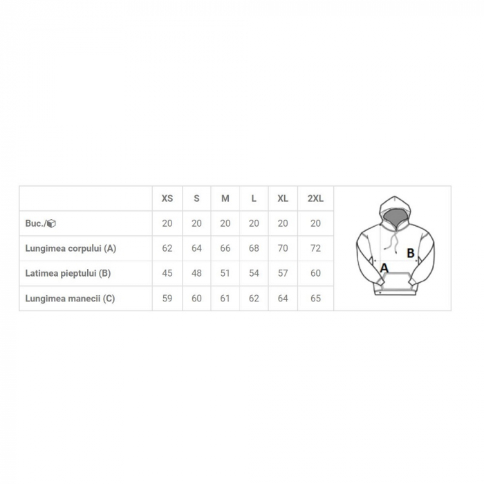 Hanorac cu gluga dama Kariban K473, 80% bumbac, 20% poliester, 280 gr/mp [2]