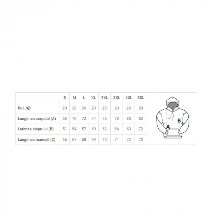 Hanorac cu gluga Kariban K4027, 85% bumbac, 15% poliester, 280 gr/mp, ecofriendly [2]