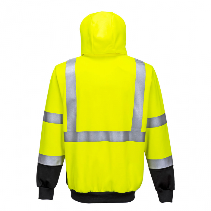 Hanorac cu gluga reflectorizant Portwest B315, 65% poliester, 35% bumbac, 300 gr/mp [2]