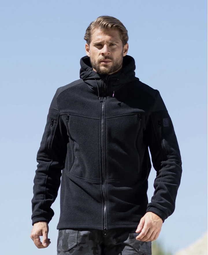 Jacheta fleece cu gluga Ardon ULTRITE® UNI, 92% nailon, 8% elastan [2]