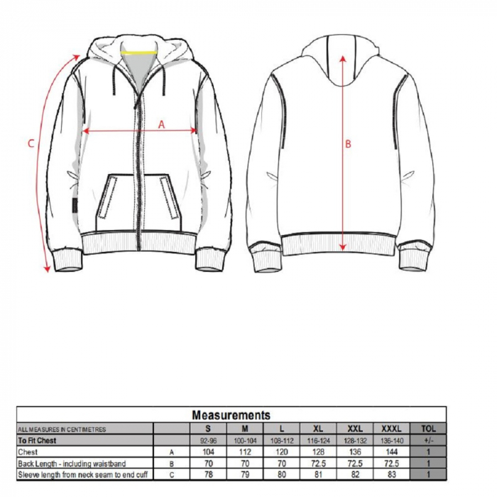Hanorac cu gluga Portwest NICKEL KS31, 50% poliester, 50% bumbac, 350g [2]