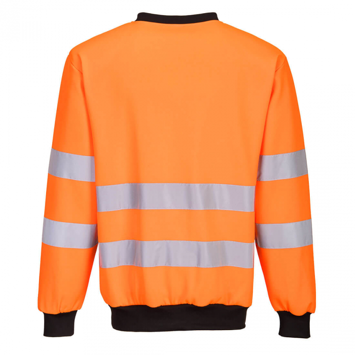 Bluza clasica de iarna reflectorizanta Portwest CREW NECK PW2 PW277, 65% poliester, 35% bumbac, 300gr/mp [3]