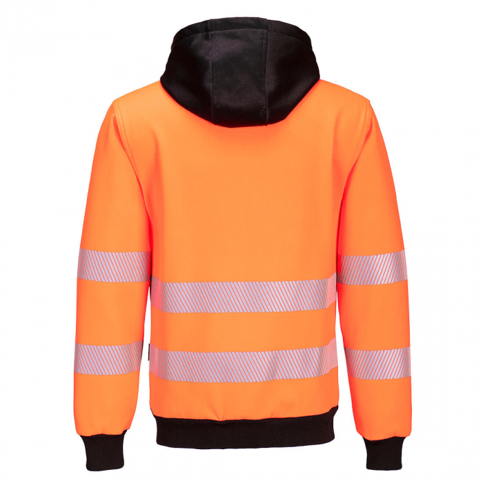 Hanorac reflectorizant cu fermoar Portwest PW327, 65% poliester, 35% bumbac, 300 gr/mp [2]