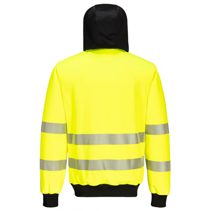 Hanorac reflectorizant cu fermoar Portwest PW327, 65% poliester, 35% bumbac, 300 gr/mp [2]