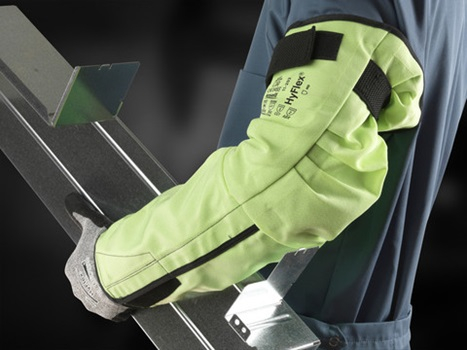 Manecute de protectie taiere Ansell 11-202 HI-VIZ, fibre de sticla [2]