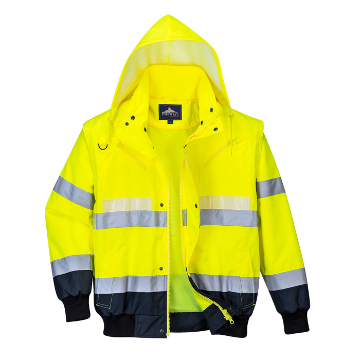 Jacheta reflectorizanta Portwest GLOWTEX 3IN1 G465, 100% poliester, 400 gr/mp [6]