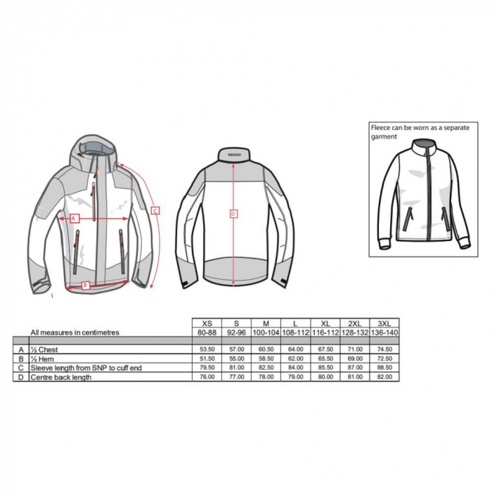 Scurta vatuita de iarna Portwest RADIAL 3IN1 S553 , 100% poliester, 130g [2]
