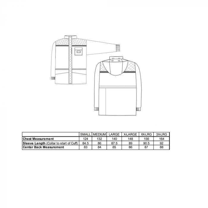 Scurta vatuita Portwest COLDSTORE CS10, pentru depozite frigorifice, -40°C, 100% poliester, 300g, cu benzi reflectorizante [2]