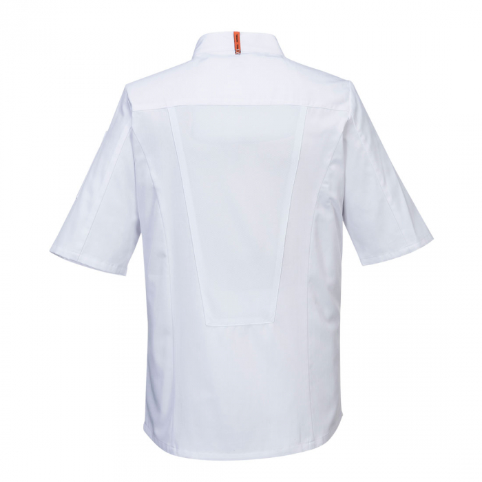 Jacheta cu maneca scurta bucatar Portwest MESH AIR C738,  65% poliester, 35% bumbac, 190g [2]