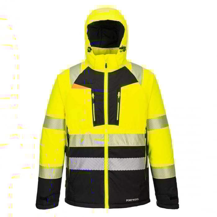 Jacheta de iarna captusita Portwest DX430 Hi-Vis Class 2, 100% poliester stretch [1]