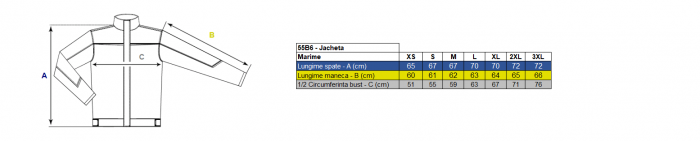 Jacheta de lucru dama Renania Vulcano, tercot 65/35, 235gr/mp [2]