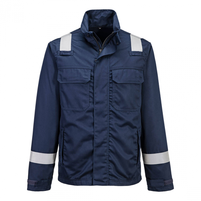 Jacheta de lucru Portwest FR609 Chemical Resistant, 9% bumbac, 1% fibra de carbon, 280gr/mp [1]
