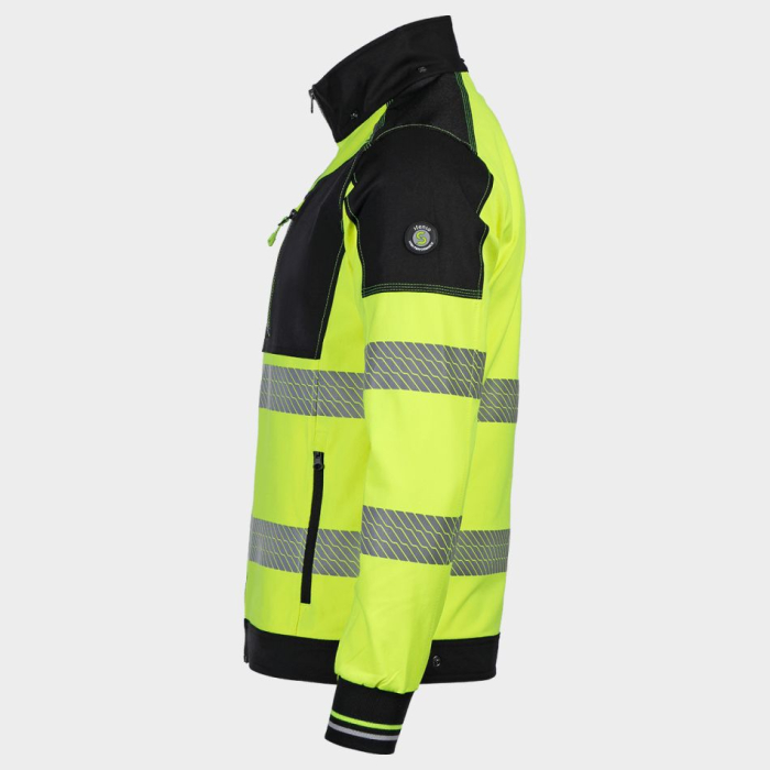 Jacheta de lucru reflectorizanta Stenso REVOLT HV 4STRETCH, cu gluga detasabila, 100% poliester, 280 gr/mp [3]