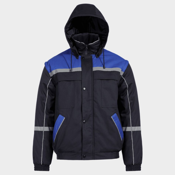 Jacheta de lucru Stenso COLLINS COTTON BLUE, cu maneci detasabile, 100% bumbac, 240 gr/mp [2]