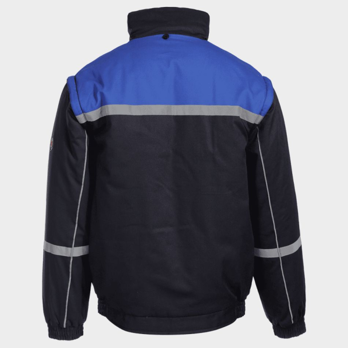 Jacheta de lucru Stenso COLLINS COTTON BLUE, cu maneci detasabile, 100% bumbac, 240 gr/mp [6]