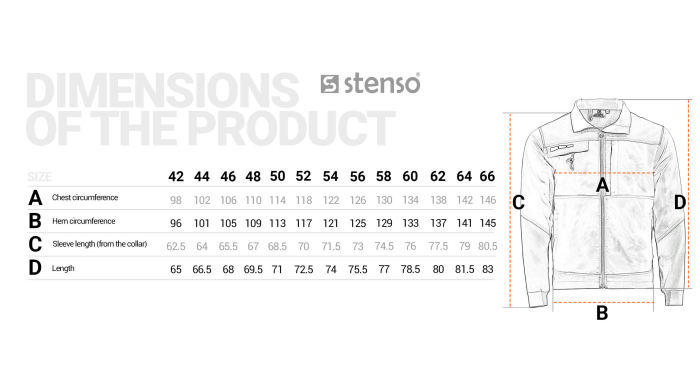Jacheta de lucru Stenso EOS STRETCH, 65% poliester, 32% bumbac, 3% spandex, 210 gr/mp [2]