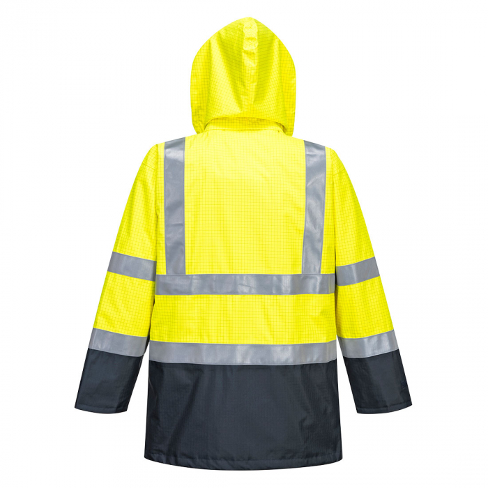 Jacheta reflectorizanta impermeabila Portwest BIZFLAME HIVIS S779, ignifuga, antistatica, protectie multipla, 98% poliester, 2% fibra de carbon, 250g [3]