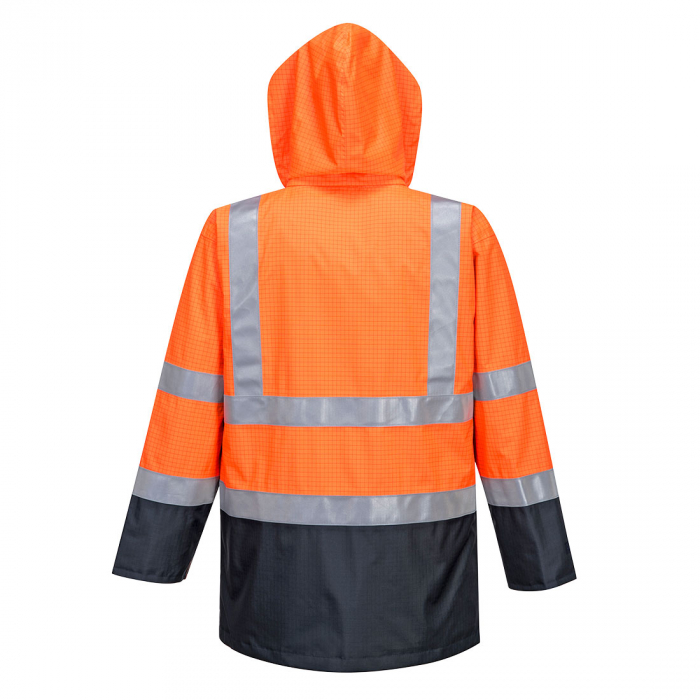 Jacheta reflectorizanta impermeabila Portwest BIZFLAME HIVIS S779, ignifuga, antistatica, protectie multipla, 98% poliester, 2% fibra de carbon, 250g [3]